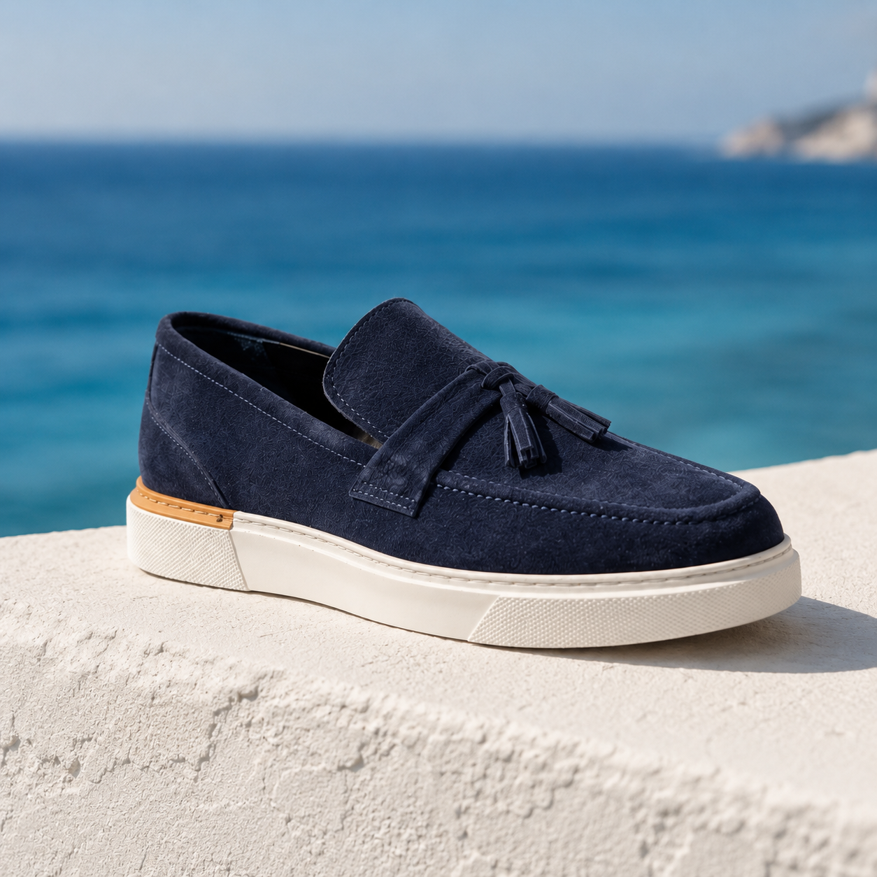 Navy JAMMAL Tassel Loafer
