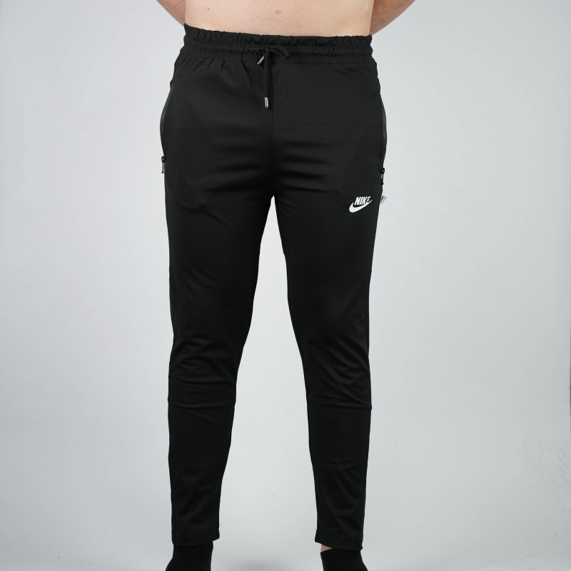 sweatpant nike black with white line