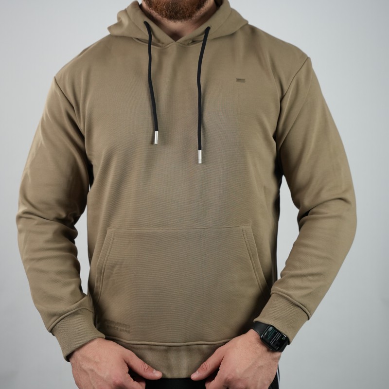 hoodie camel di rossi woolen towel inside