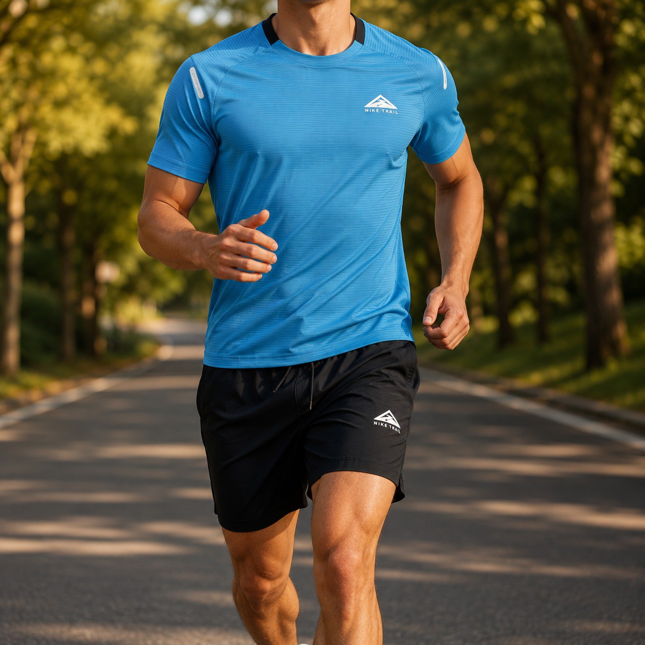 Black Blue Nike Trail Set