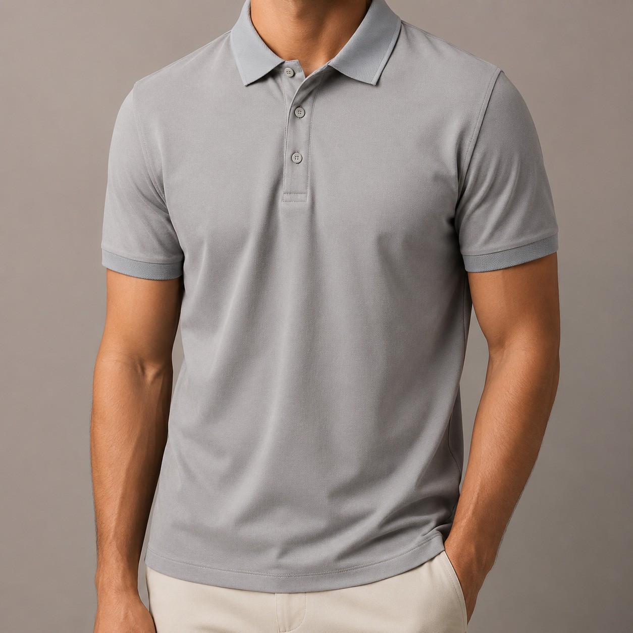 Gray Di Rossi Polo