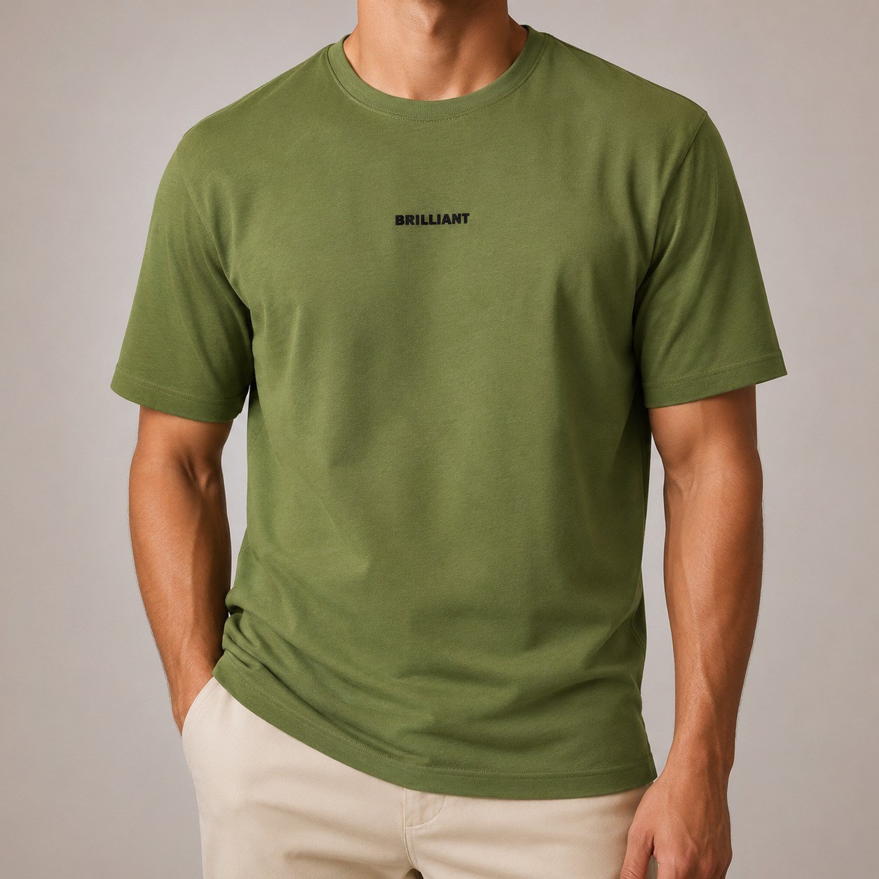 Olive BRILLIANT Di Rossi T-Shirt