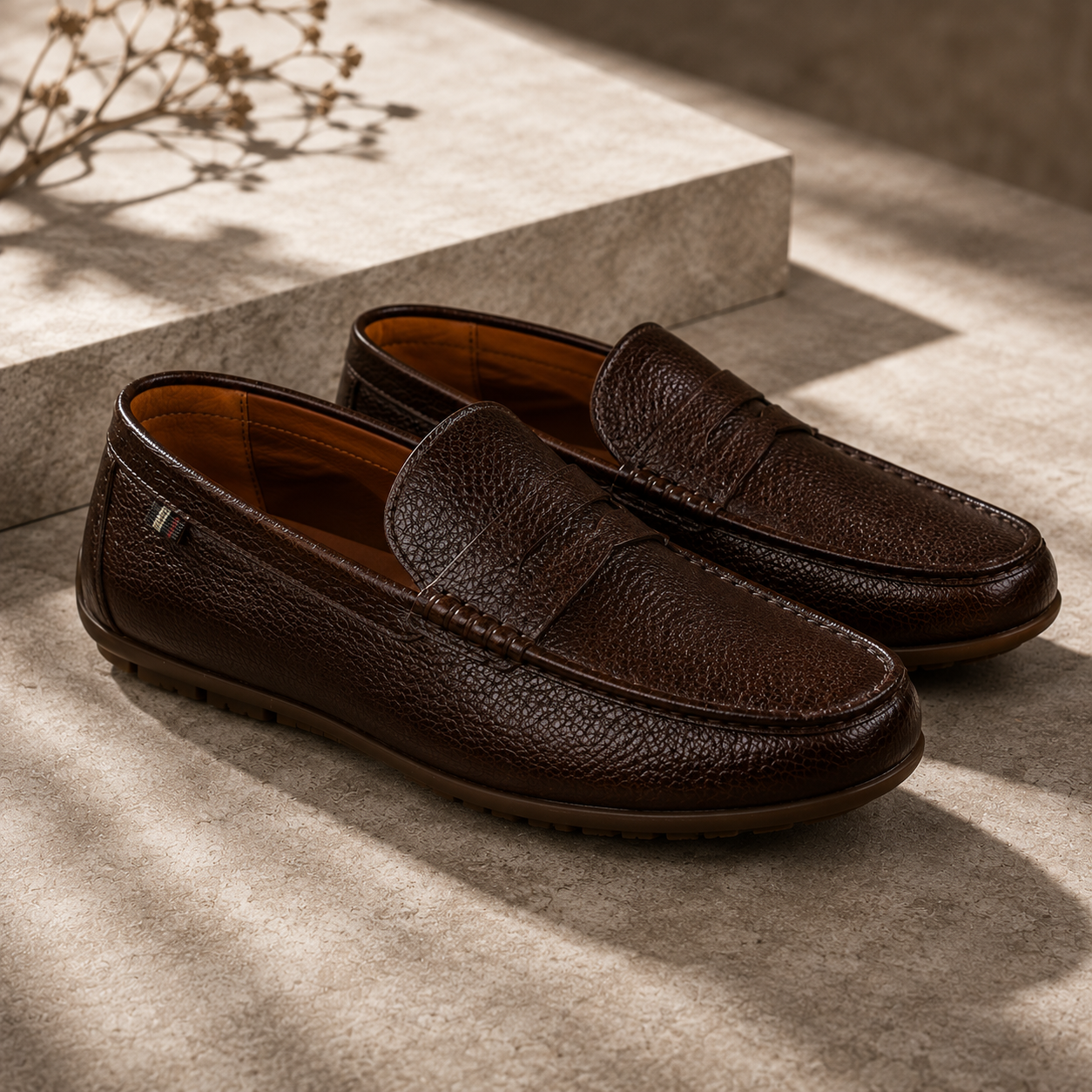 loafer brown monaco desai