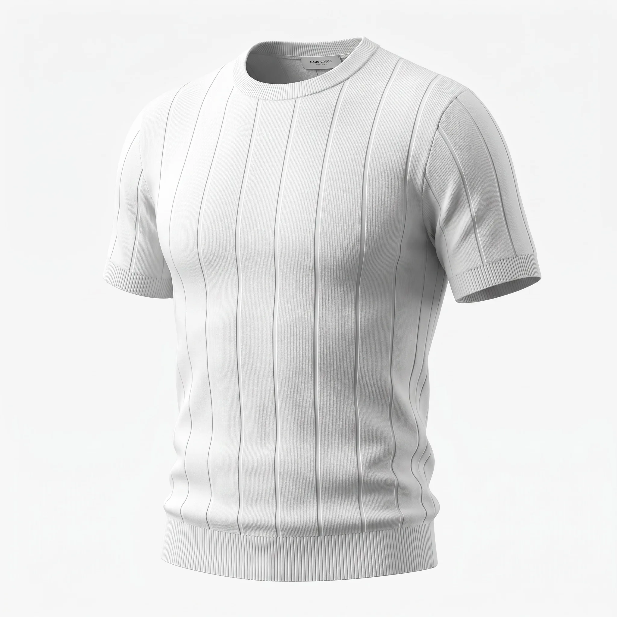White Knit T-Shirt
