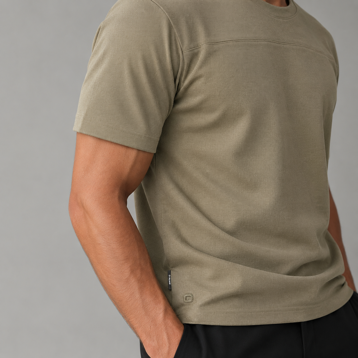 Khaki Di Rossi Grit T-Shirt