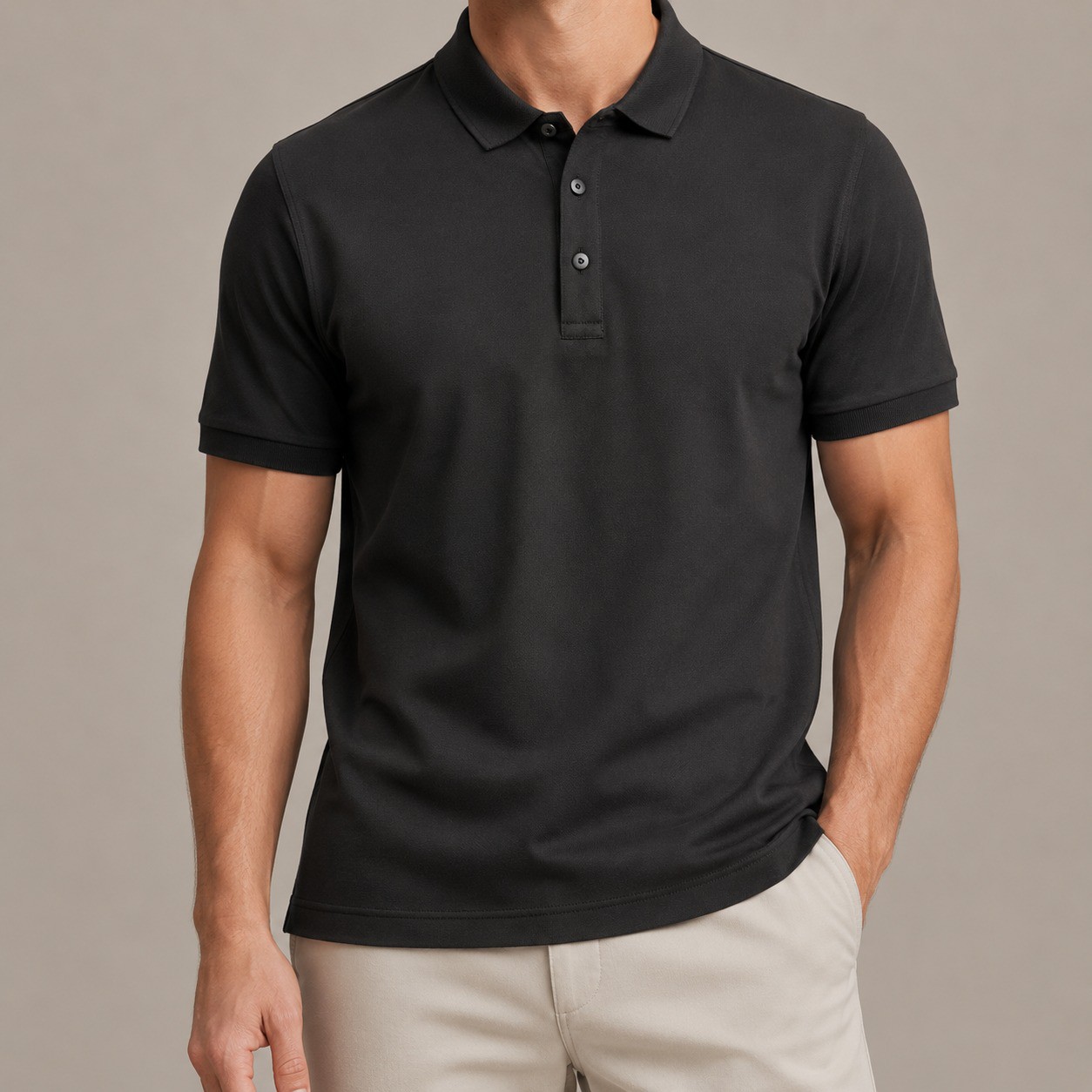 Black Di Rossi Polo