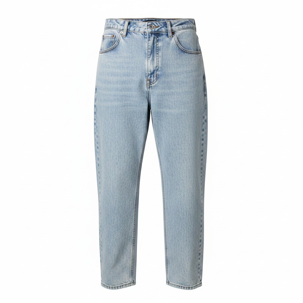 MUCH MORE Ice Blue Baggy Jeans