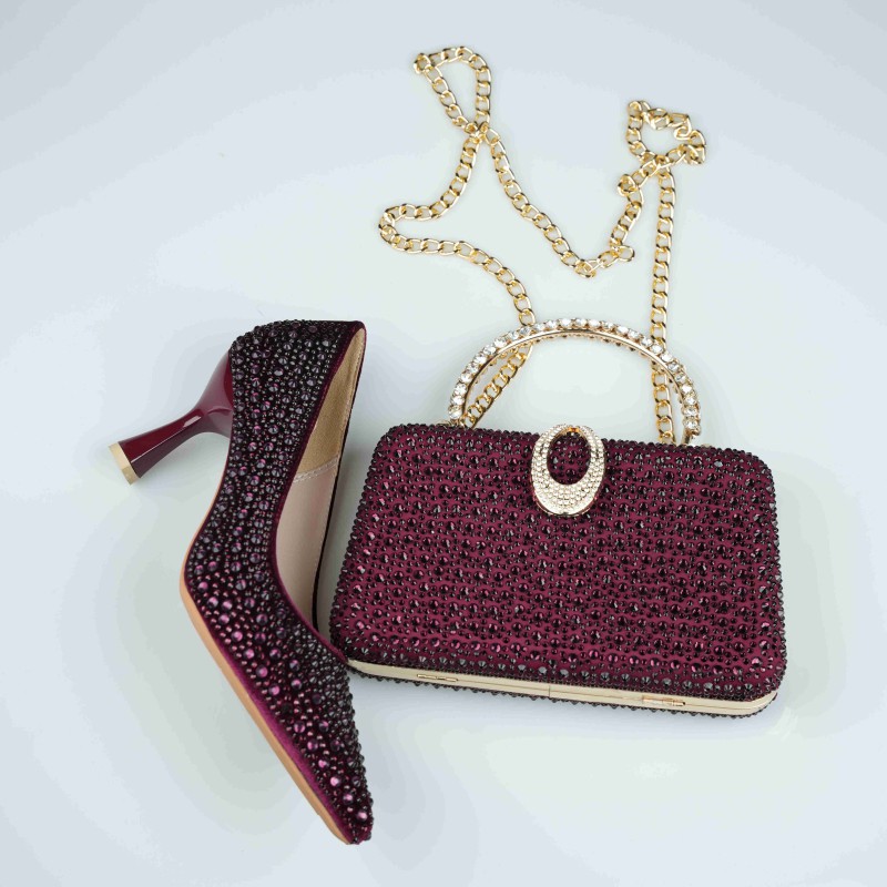 heels purple  lighting 8 cm heel