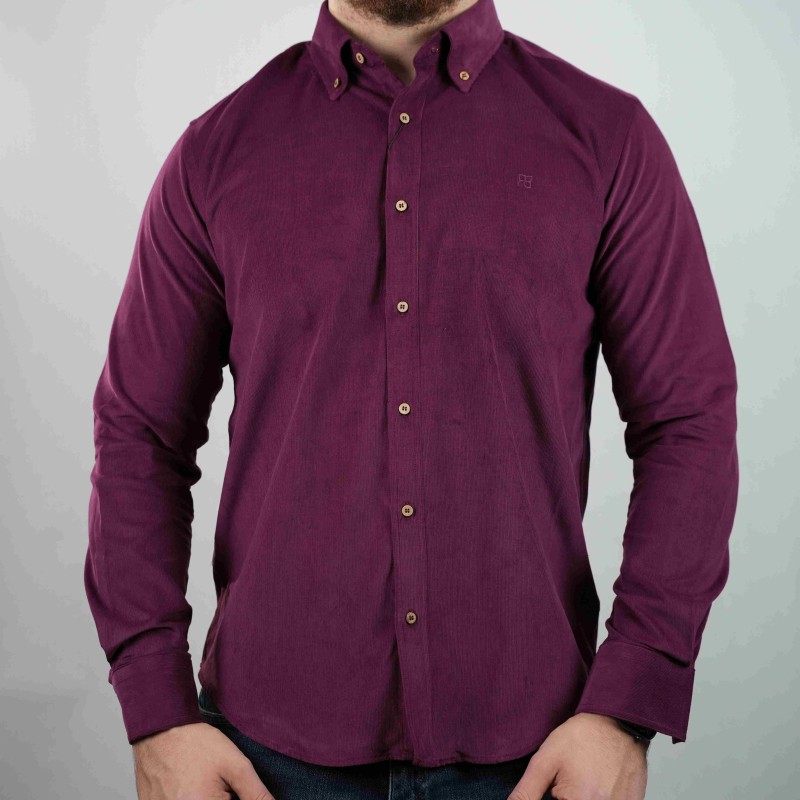 shirt bordeau di rossi thick cotton towel