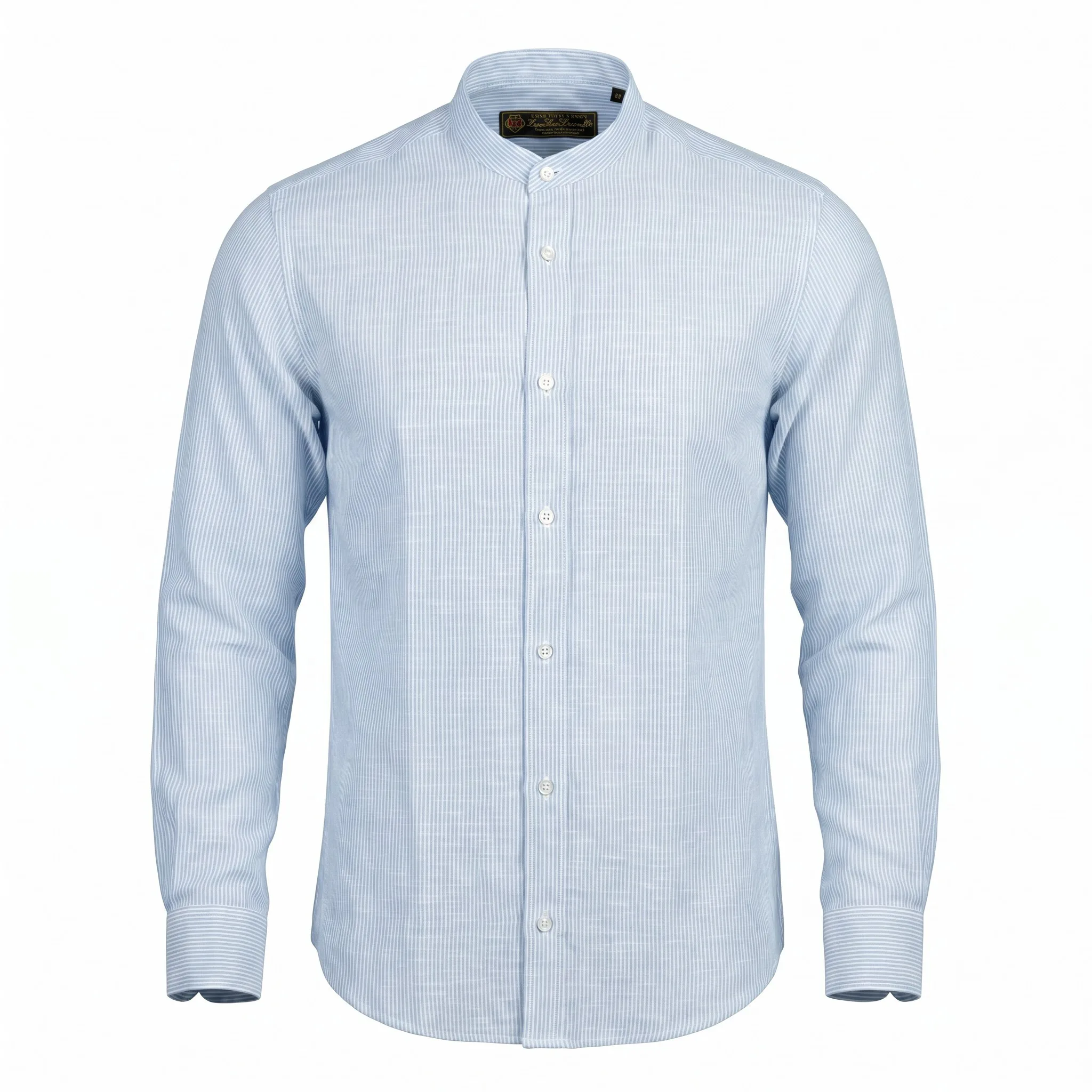 Light Blue Pinstripe Linen Shirt