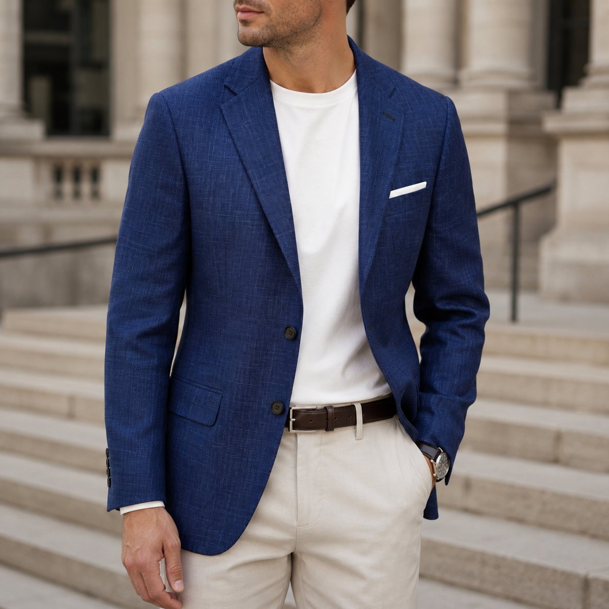 Navy Blue Di Rossi Blazer