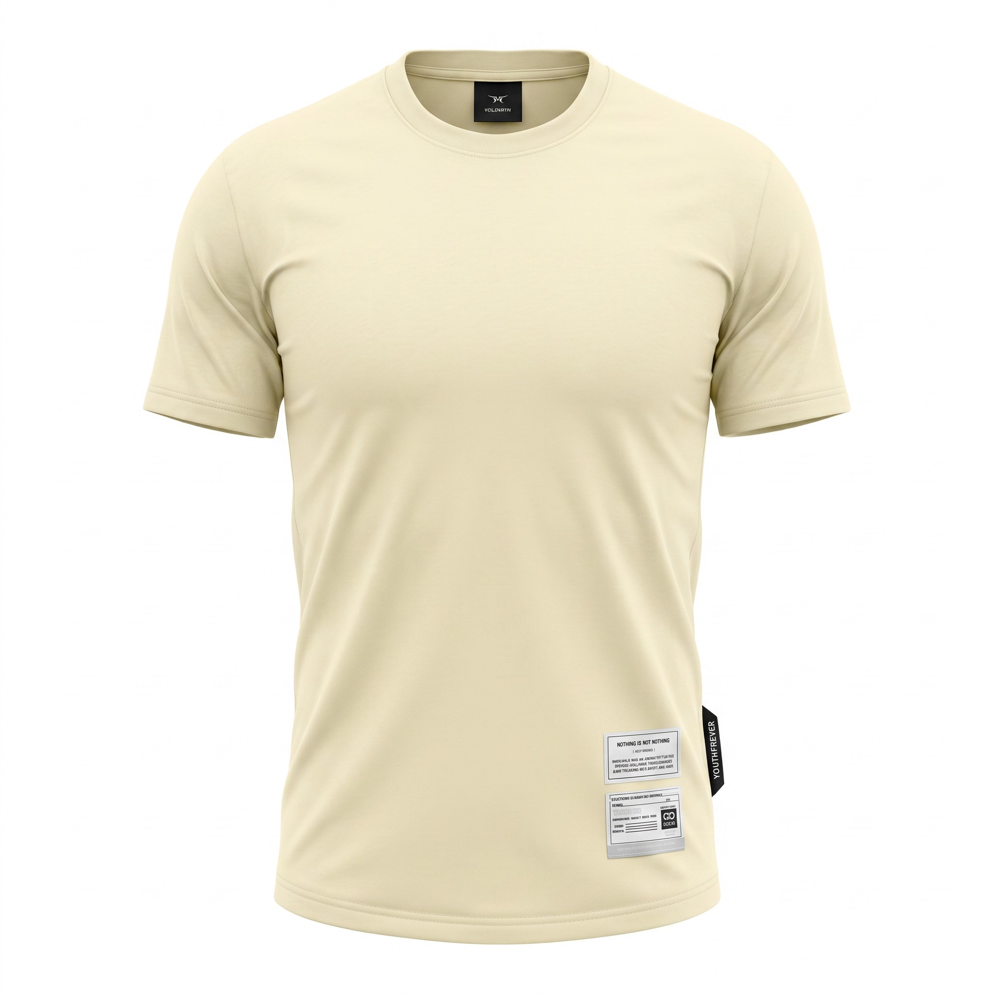 Pastel Yellow T-Shirt Regular Fit