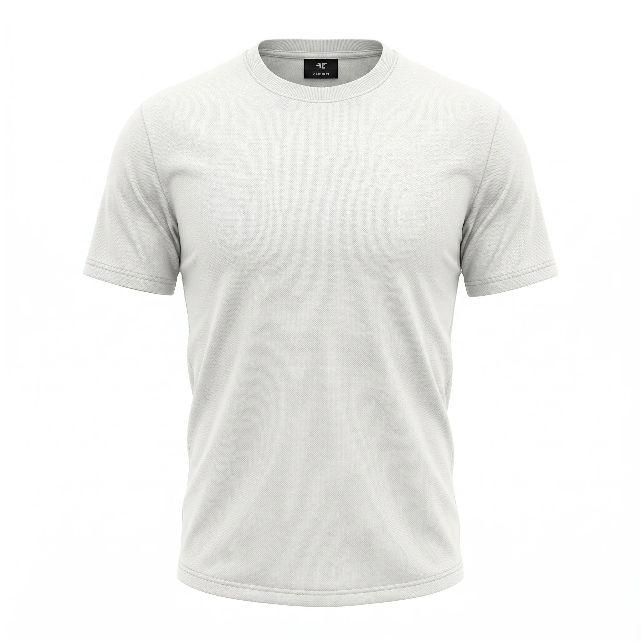 White Metal Logo Knit T-Shirt