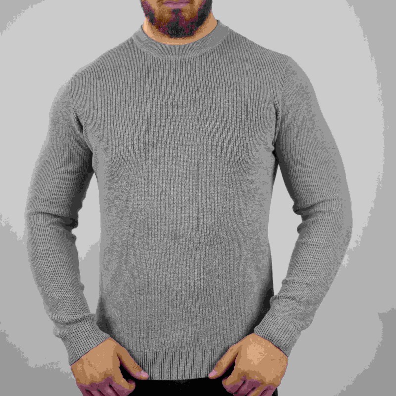 t-shirt light grey di rossi pure wool