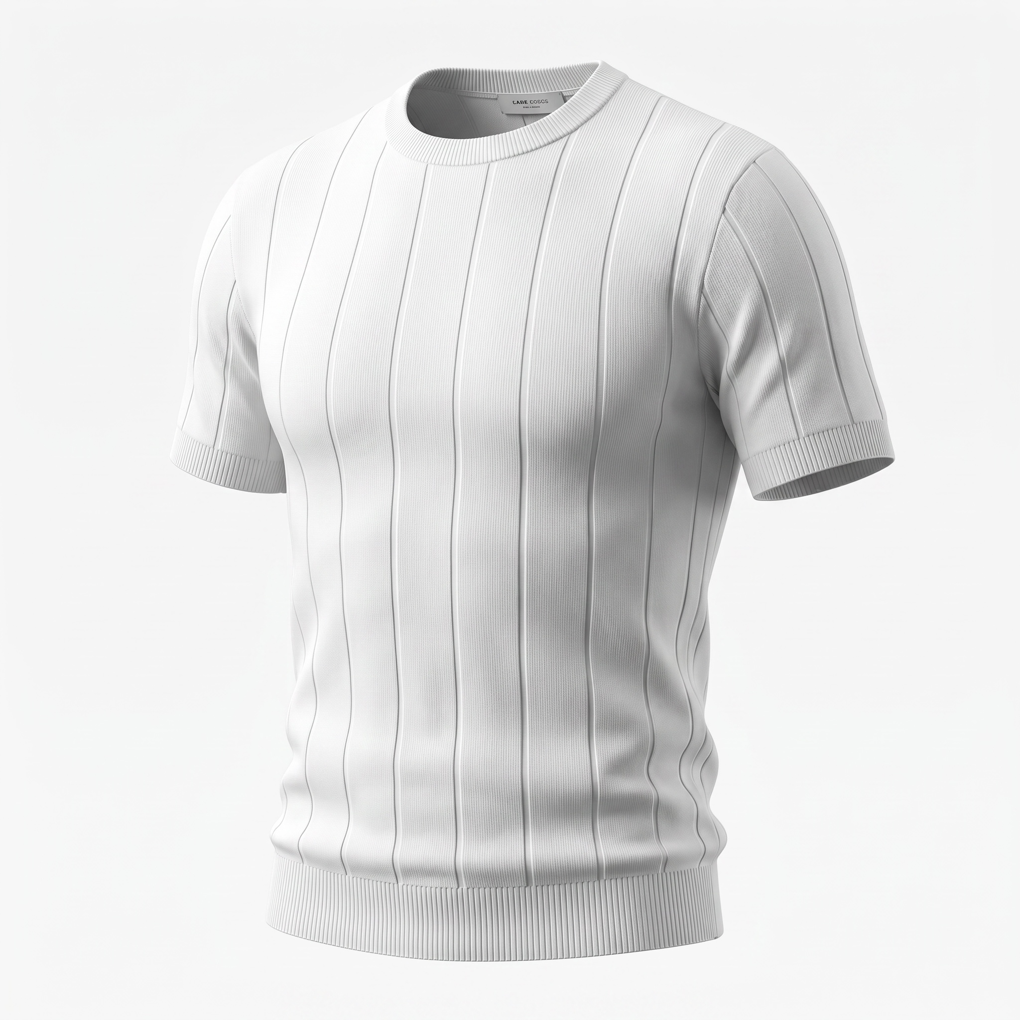 White Knit T-Shirt
