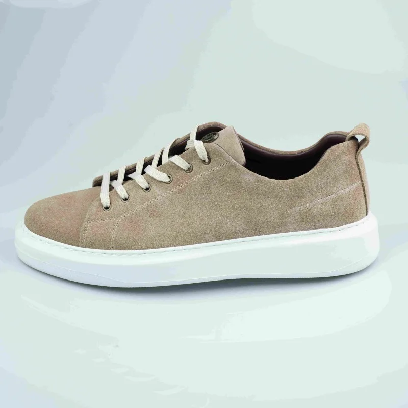 tripy beige chemoi white  pure leather big size