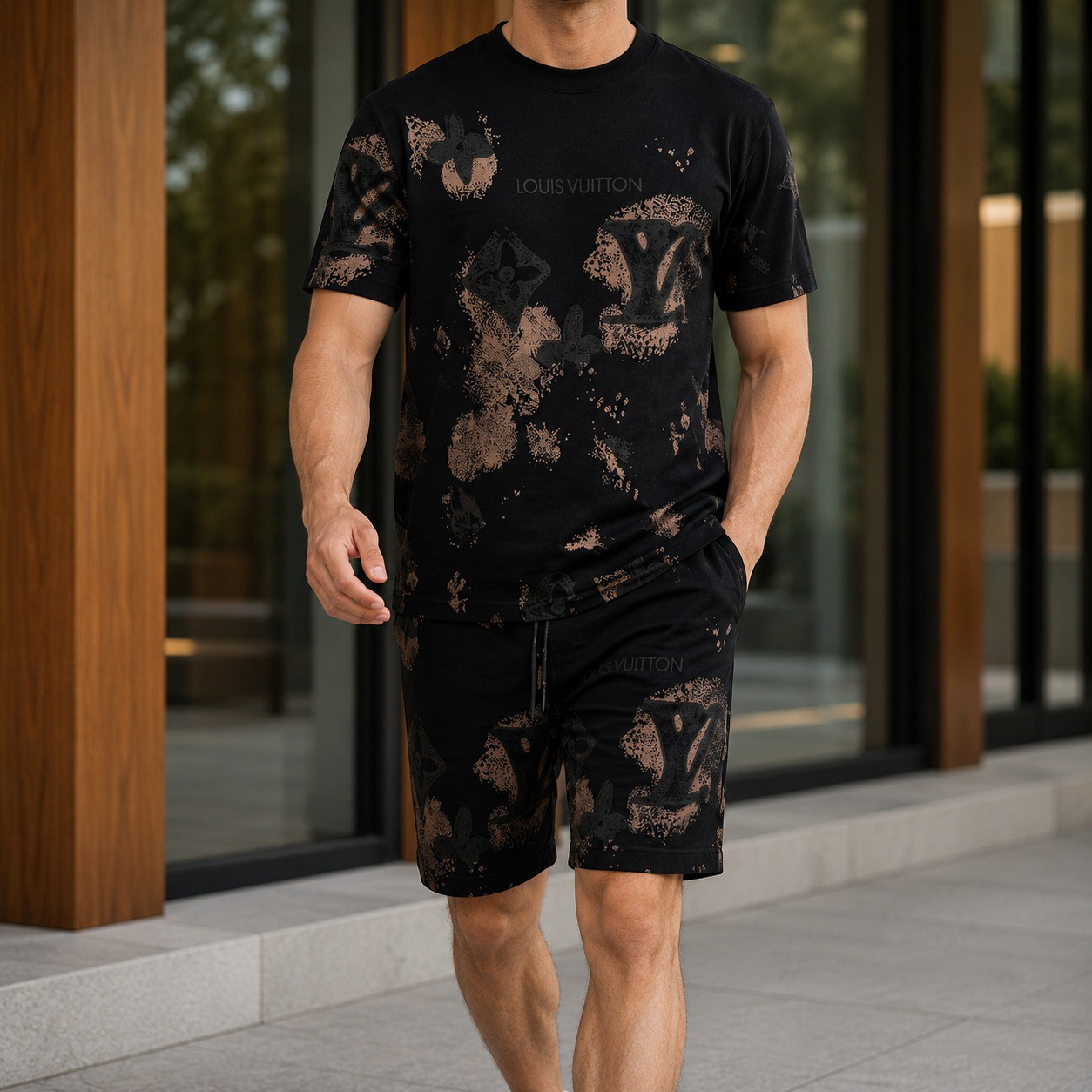 Black Camel Louis Vuitton Set