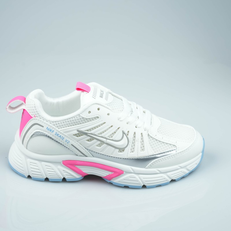 shoes white pink nike