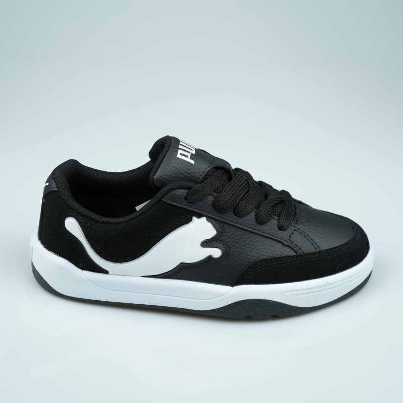 shoes  black white puma