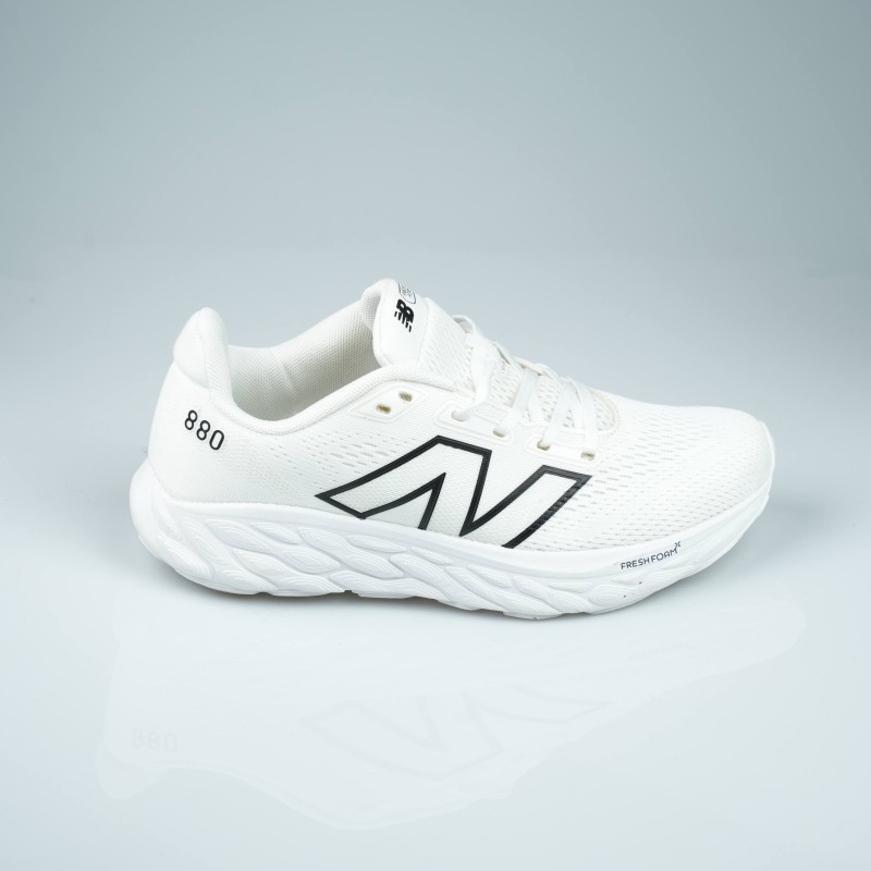 new balance full white 880 running shoes