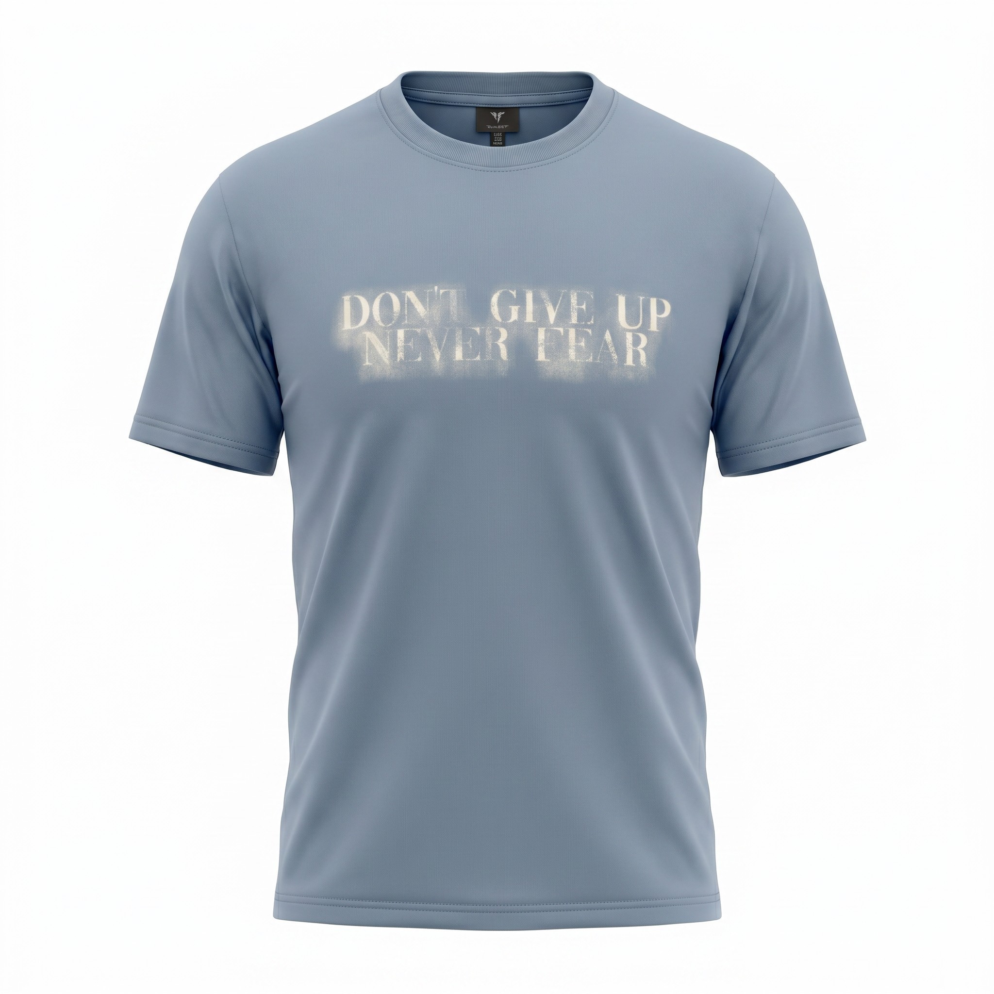 Soft Blue Don't Give Up T-Shirt