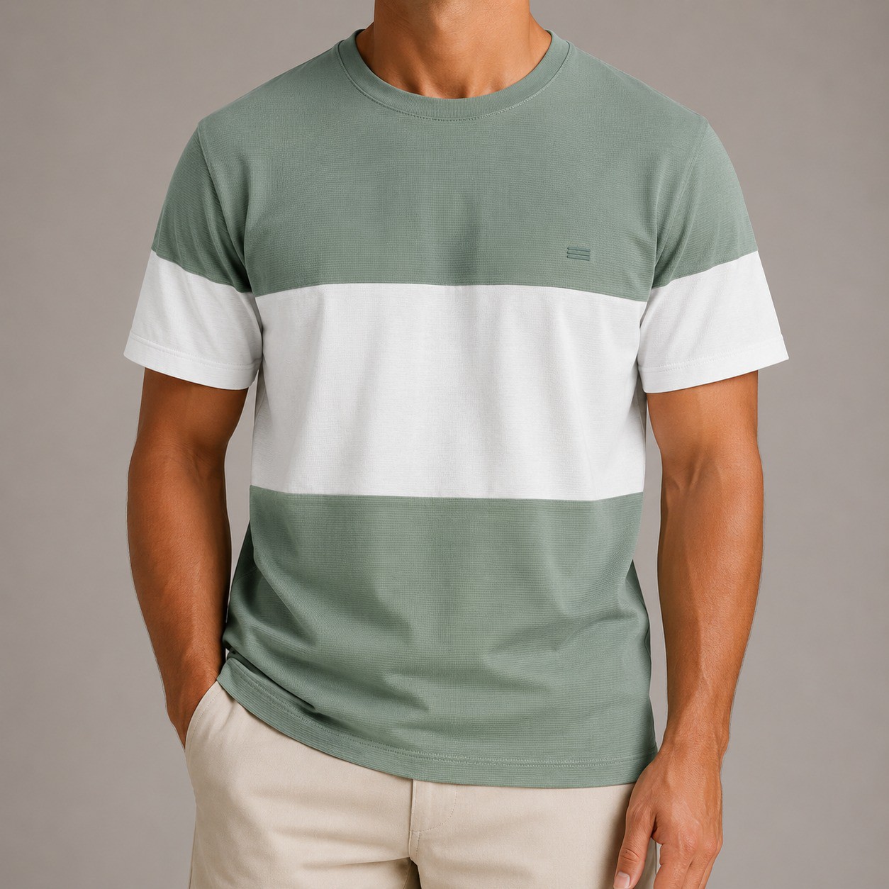 Di Rossi Mint White T-Shirt