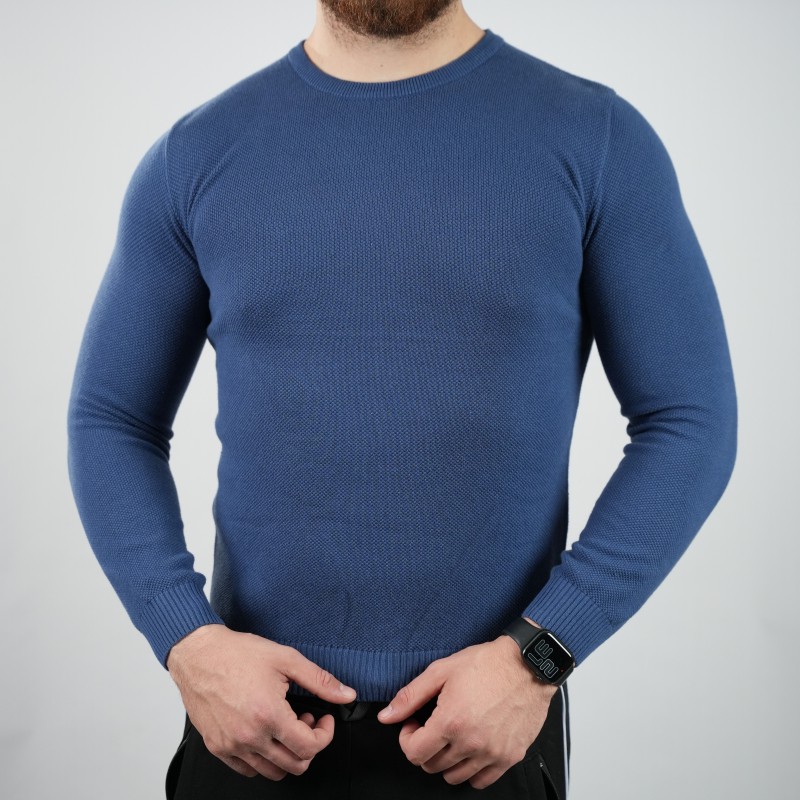 t-shirt  blue.. di rossi cotton