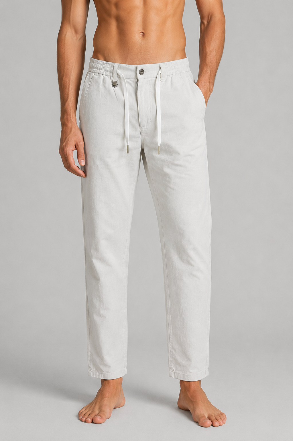 Loro Piana Linen Light Beige Pants