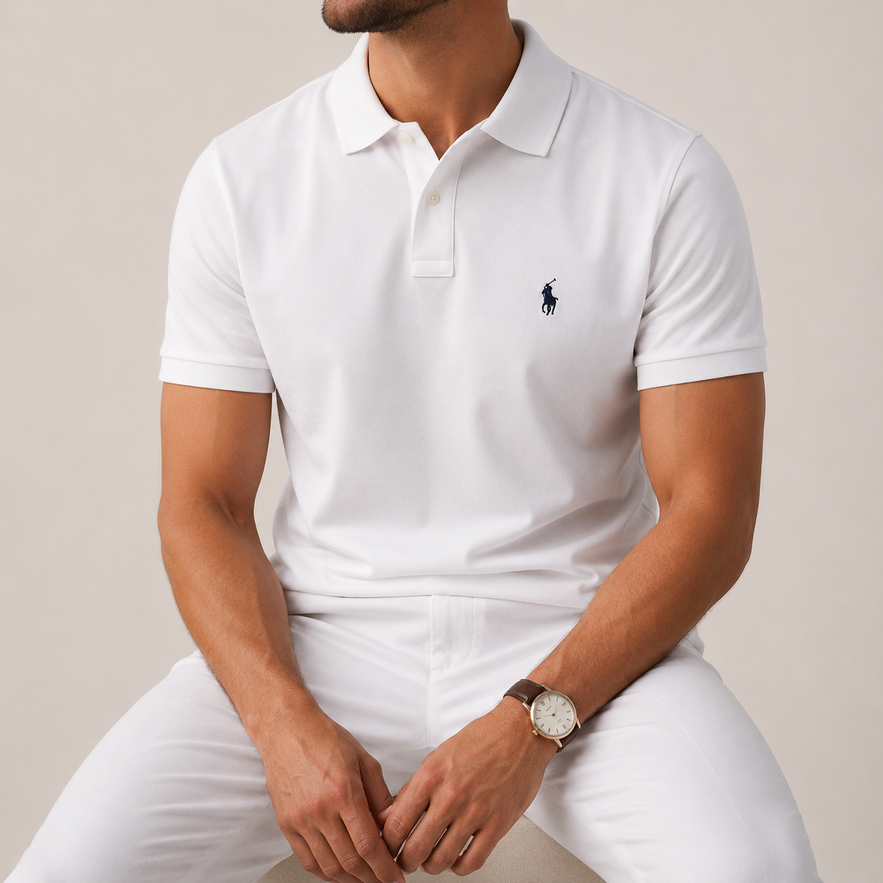 White Polo T-Shirt