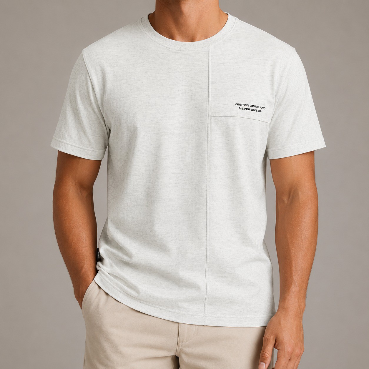Gray Di Rossi KEEP ON GOING T-Shirt