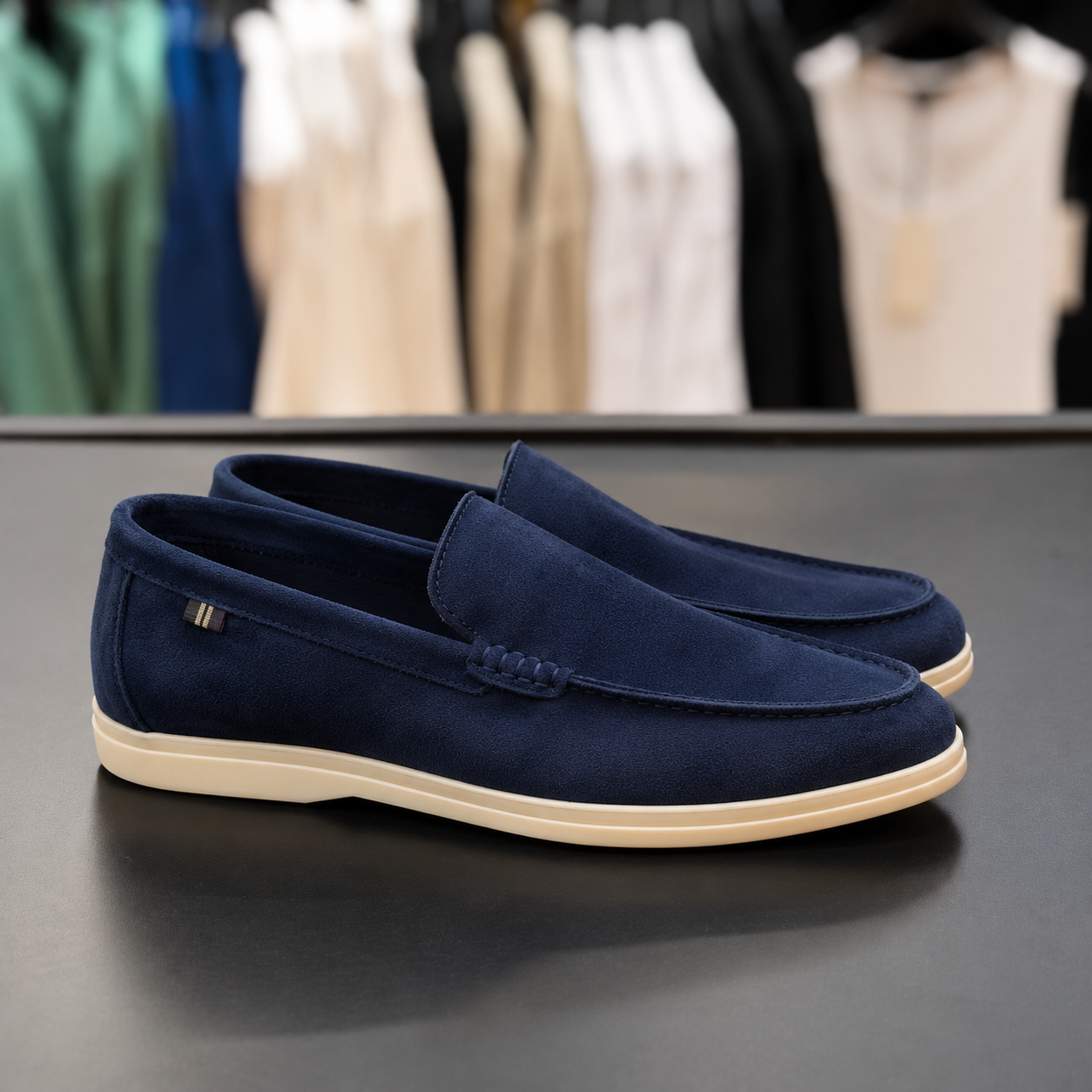 loafer desai blue nunbuck