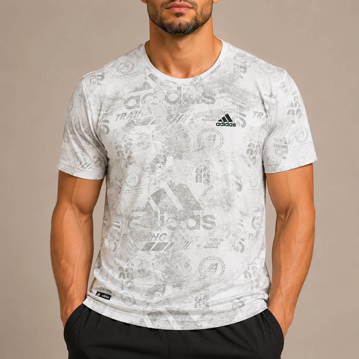 White Adidas T-Shirt