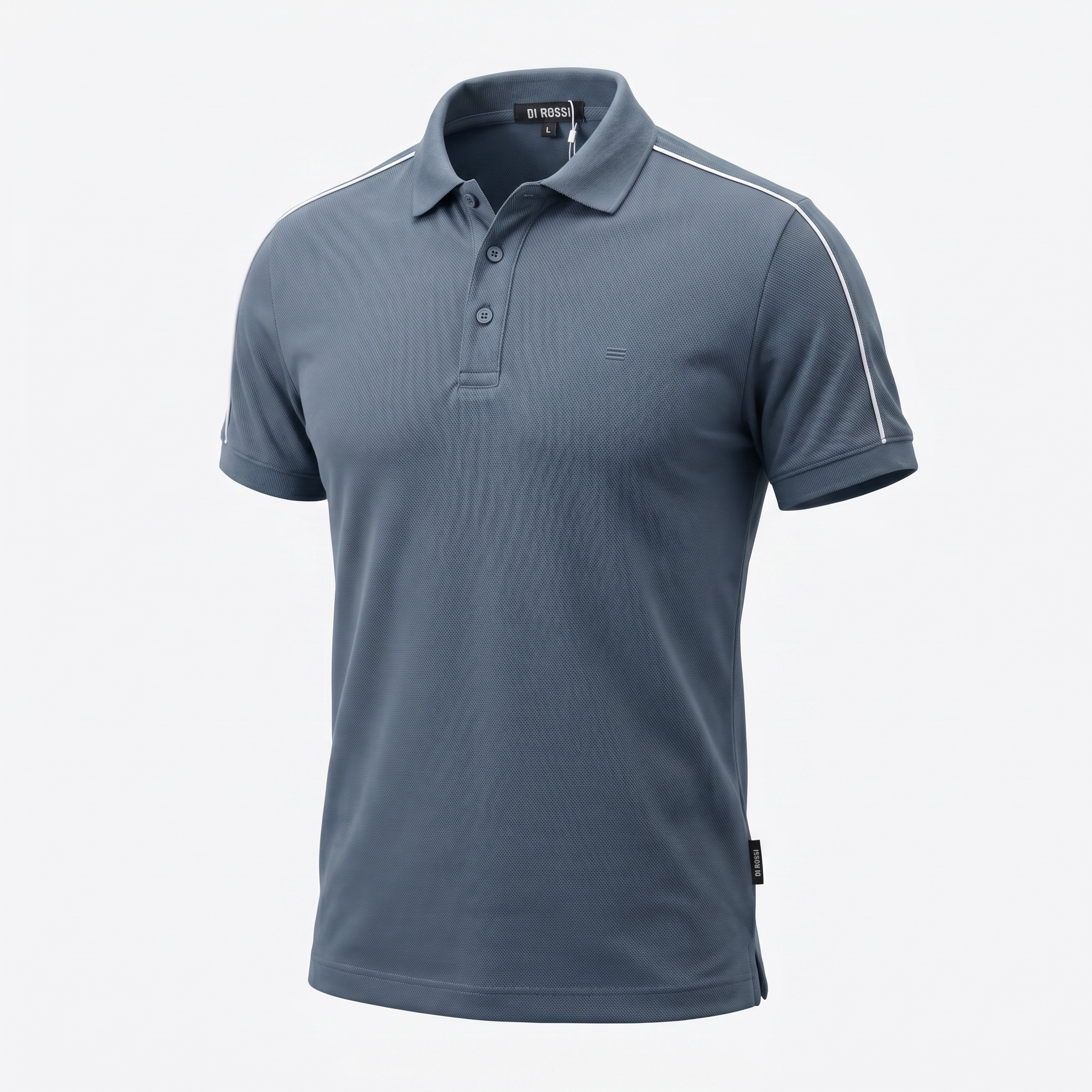 Steel Blue Polo Di Rossi