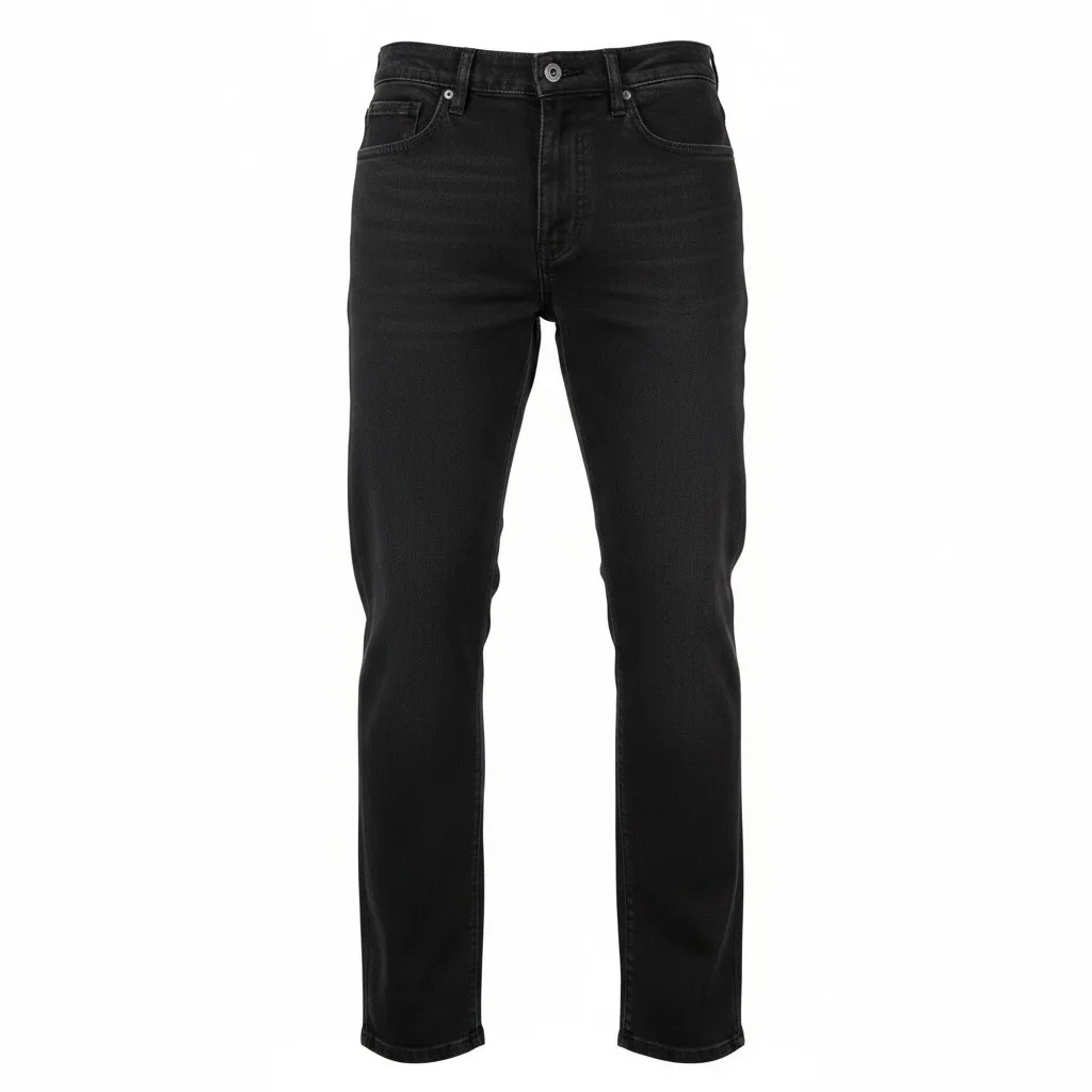 YOUTHFEVER Black Straight Fit Jeans