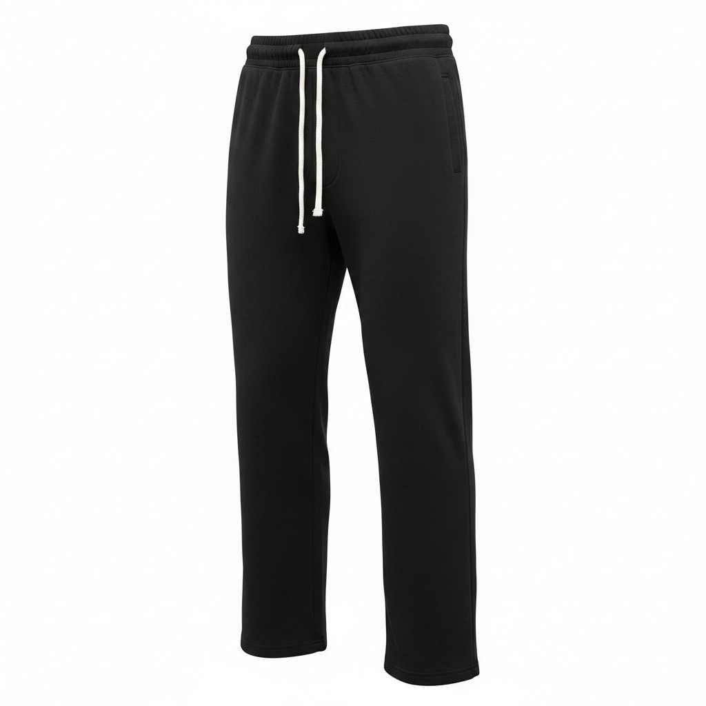 Black Cotton Sweatpants