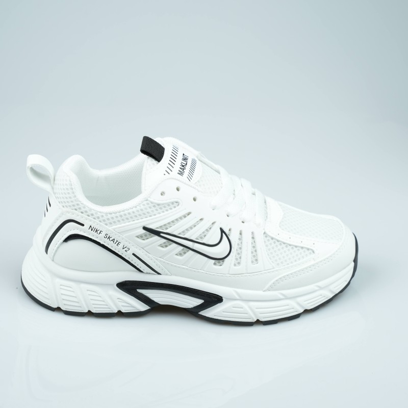 shoes white black nike