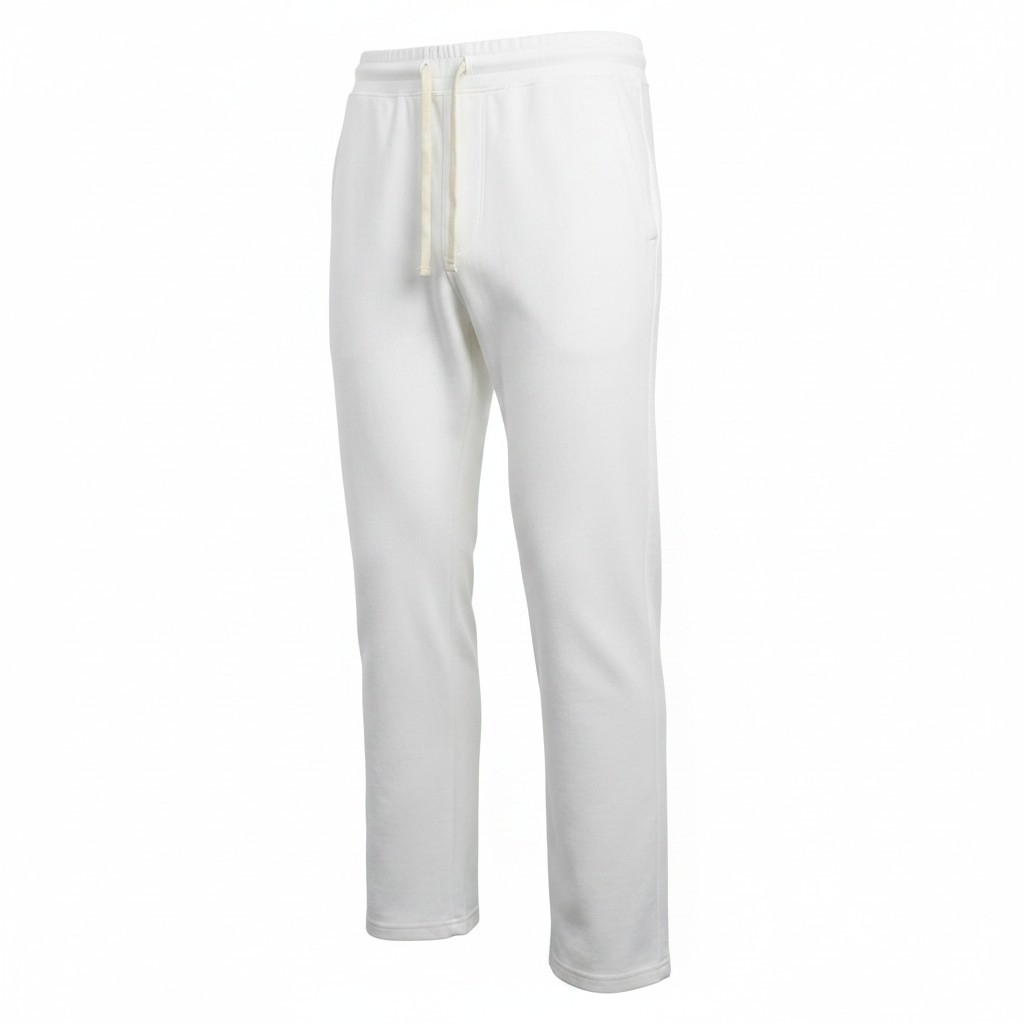 White Cotton Sweatpants