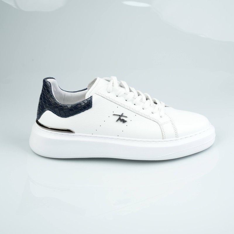 tripy white navy pure leather normal size
