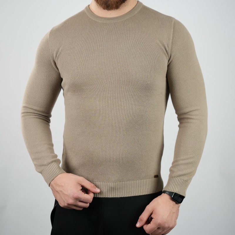 t-shirt  beige. di rossi cotton