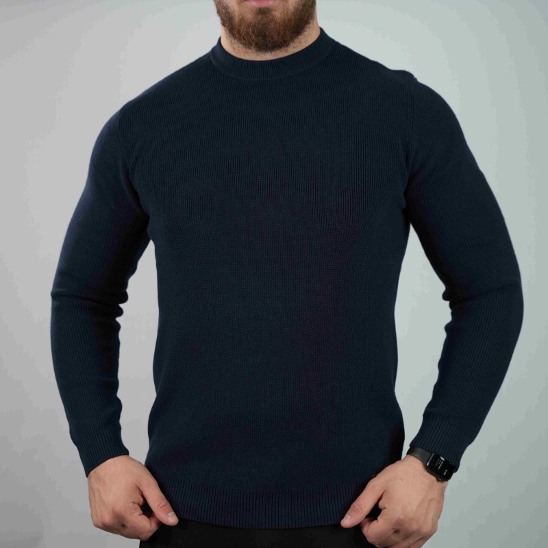 t-shirt navy di rossi pure wool