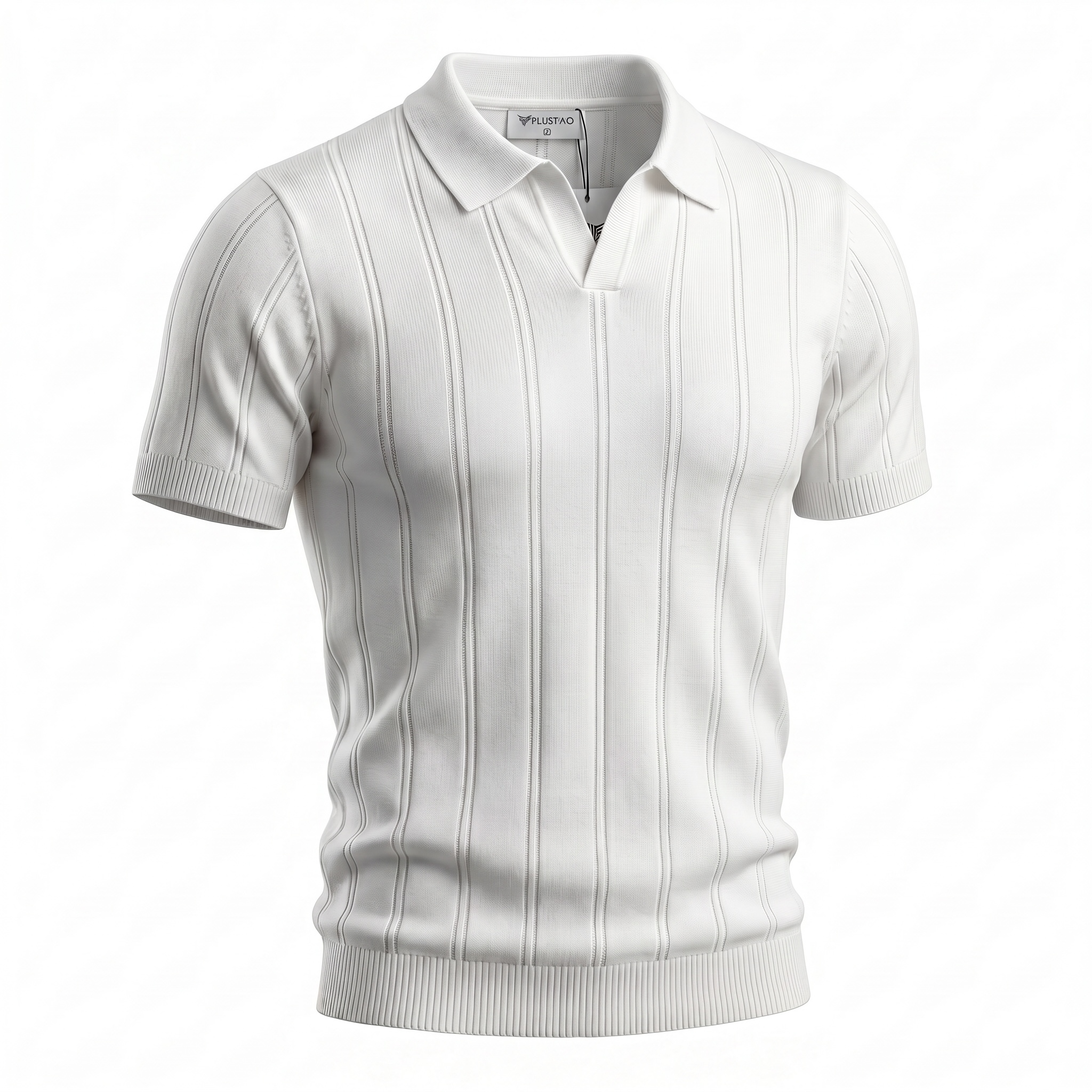 White Knit Polo