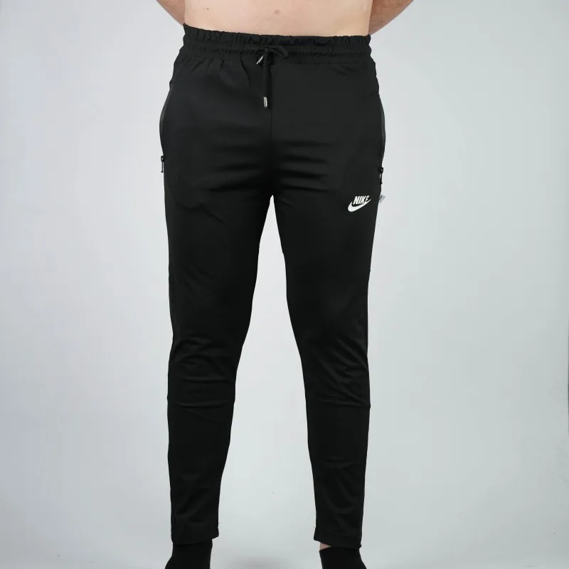 sweatpant nike black with white line