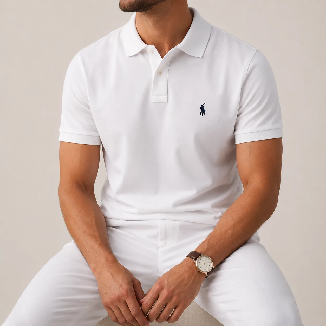 White Polo T-Shirt