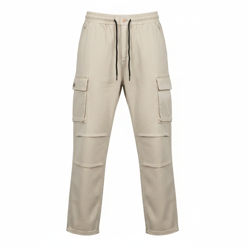 Beige Cargo Pants