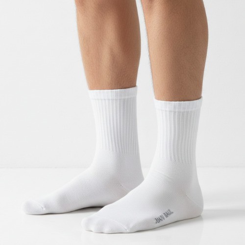 socks white juan raul long bambuu