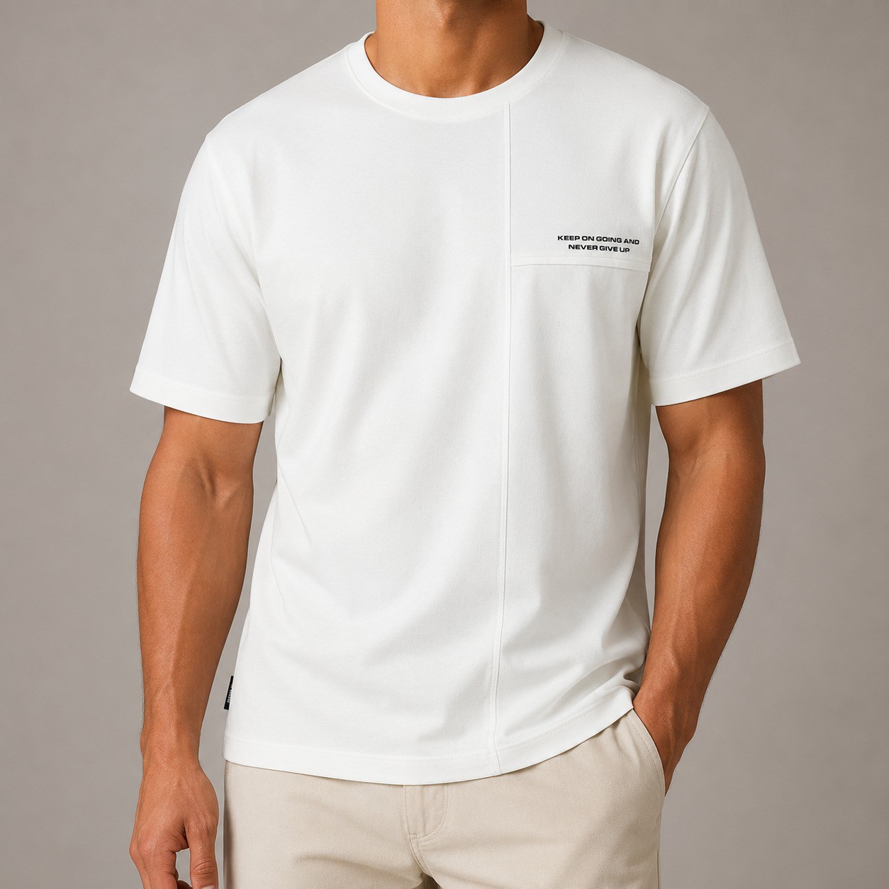 White Di Rossi KEEP ON GOING T-Shirt