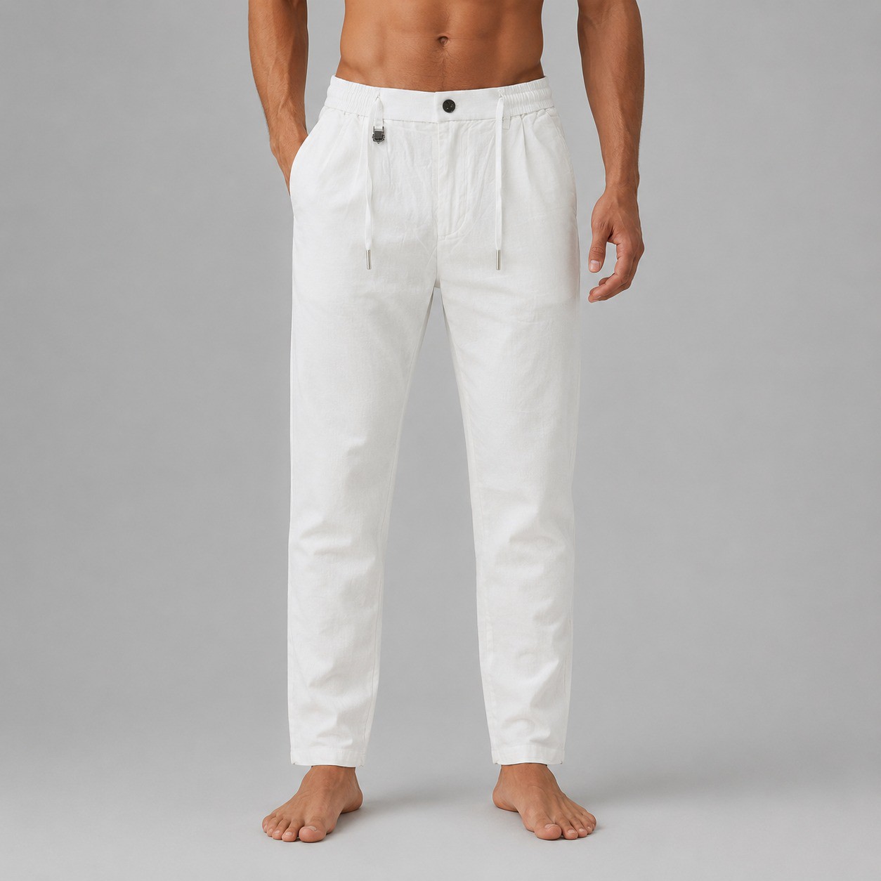 Loro Piana Linen White Pants