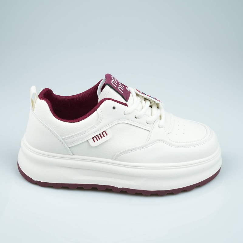 shoes white bordeau high sol panda
