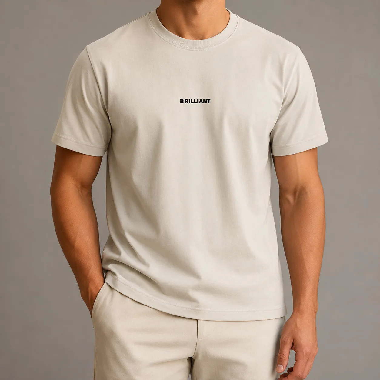 Beige BRILLIANT Di Rossi T-Shirt