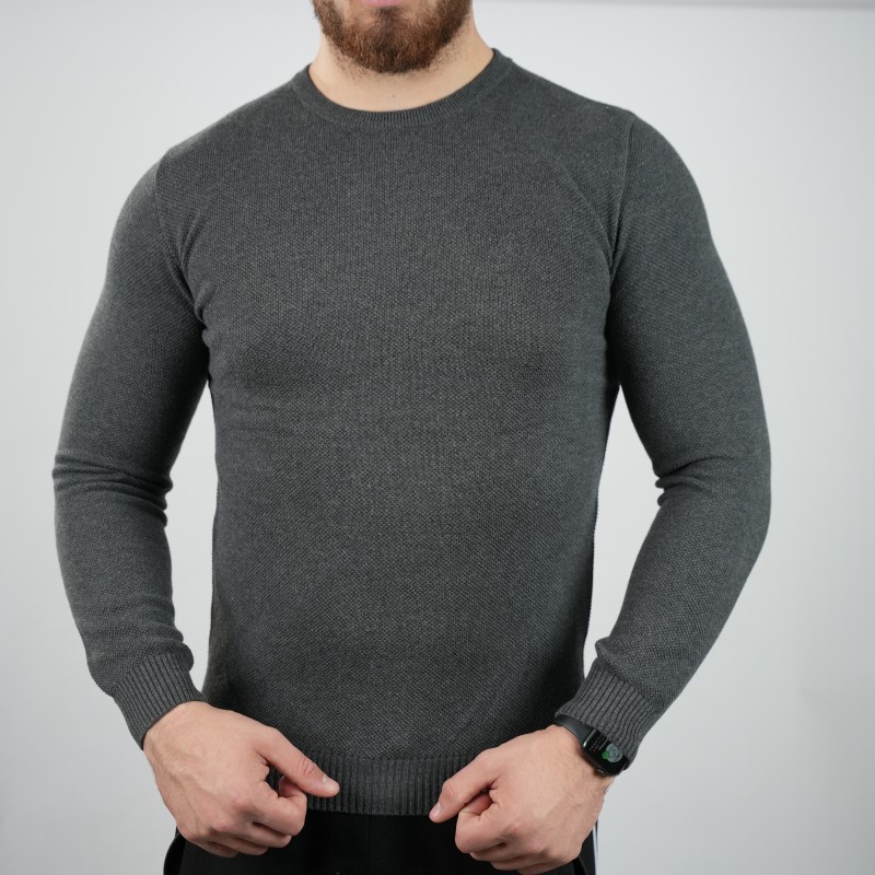 t-shirt  dark grey. di rossi cotton